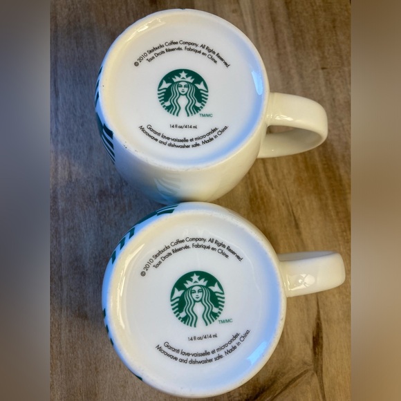 2 Starbucks Coffee Mugs Mermaid Logo - Picture 3 of 5